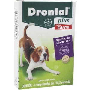 Drontal Plus - 2 Comprimidos Sabor Carne Bayer Pet